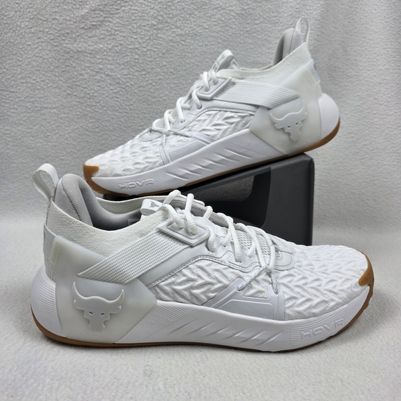 Under Armour Other - Under Armour Project Rock 6 Men's Shoes Size 12 White Gum Bottom Gym Training
